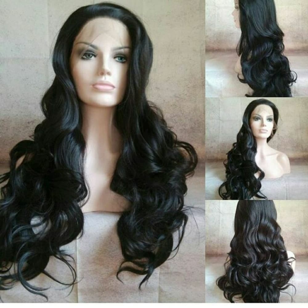 Black Wavy LaceFront Wig 22-26 inches!!