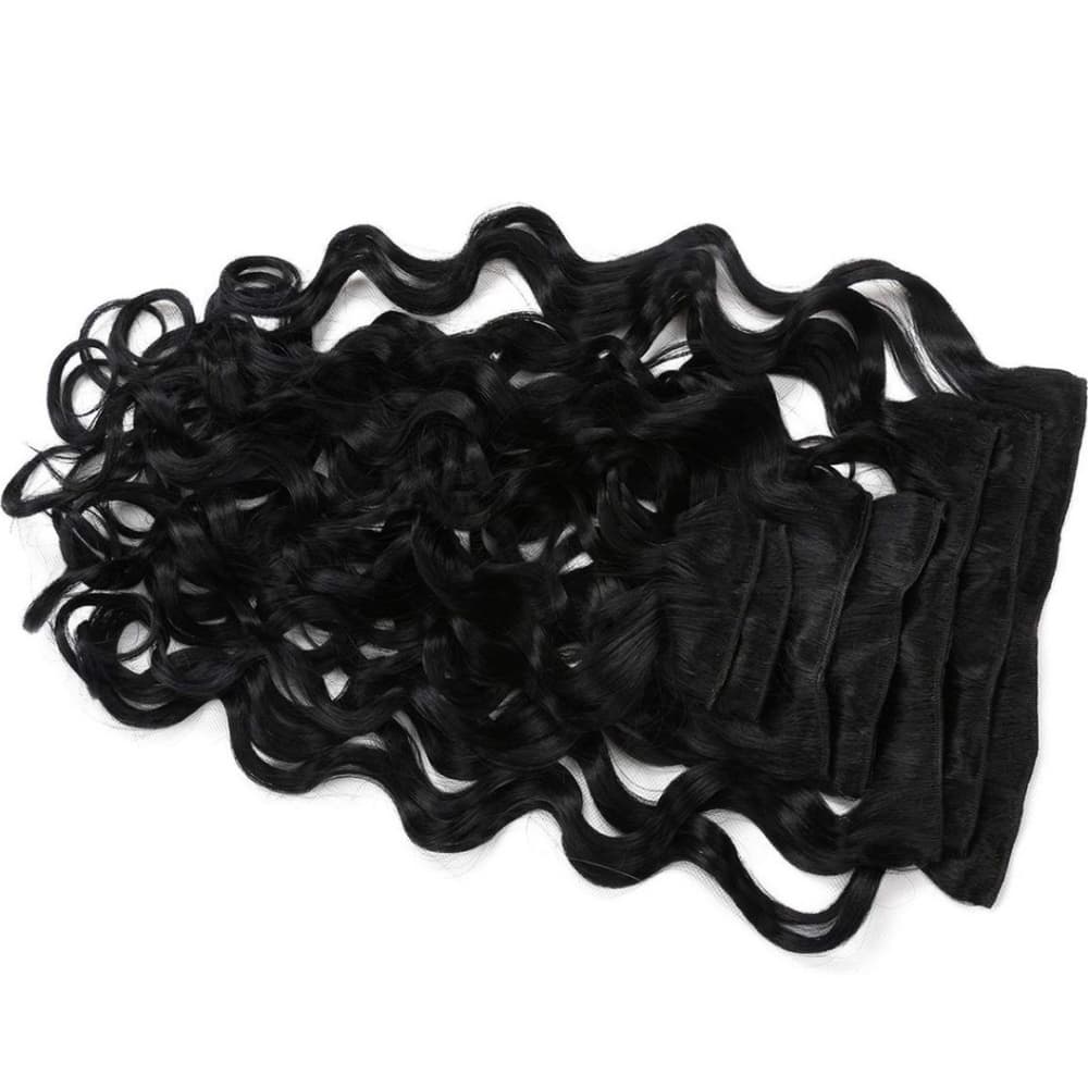 Black Bodywave Clip in Extension