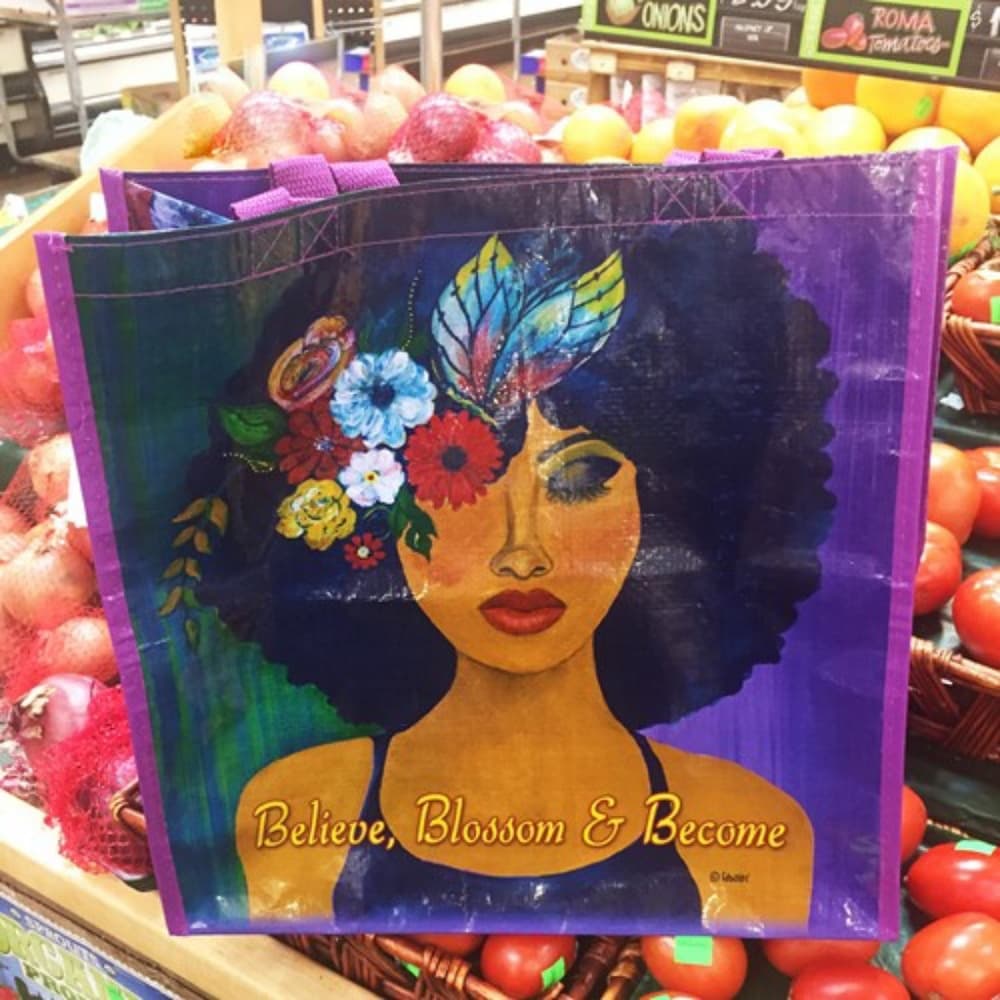 Belive Blossom and Become Beautiful Tote Bag