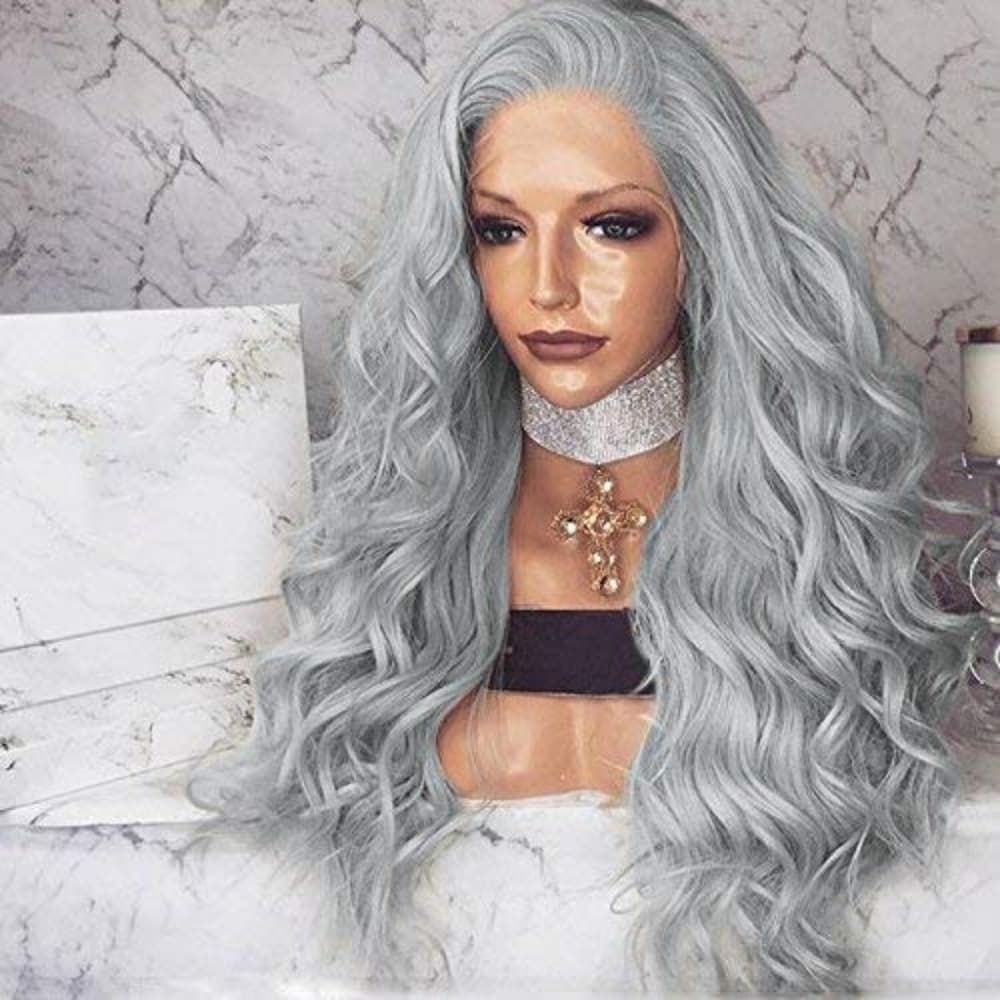 Gray Wavy Beauty Lace Front Wig
