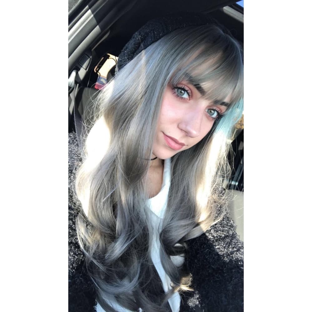 Gray Heat Resistant Wig 24-26 inches