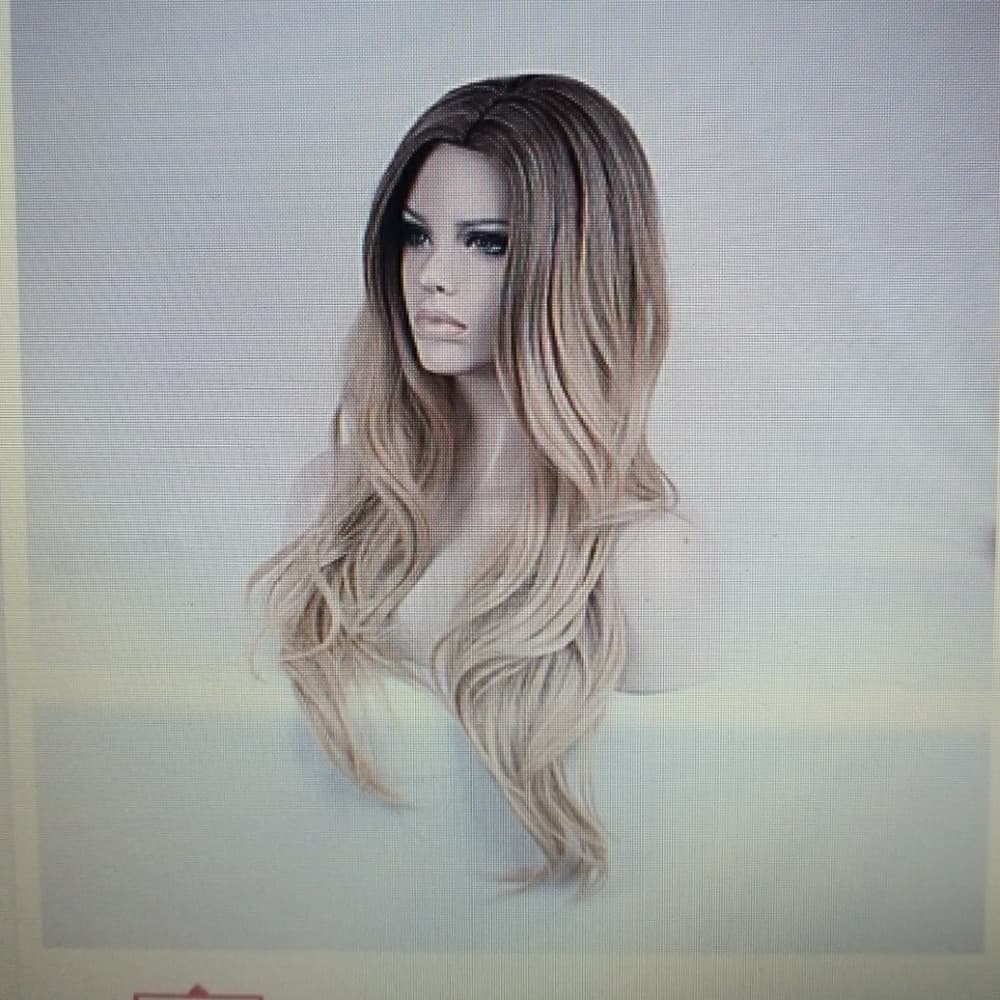 Blonde Wavy Heat Resistant Wig