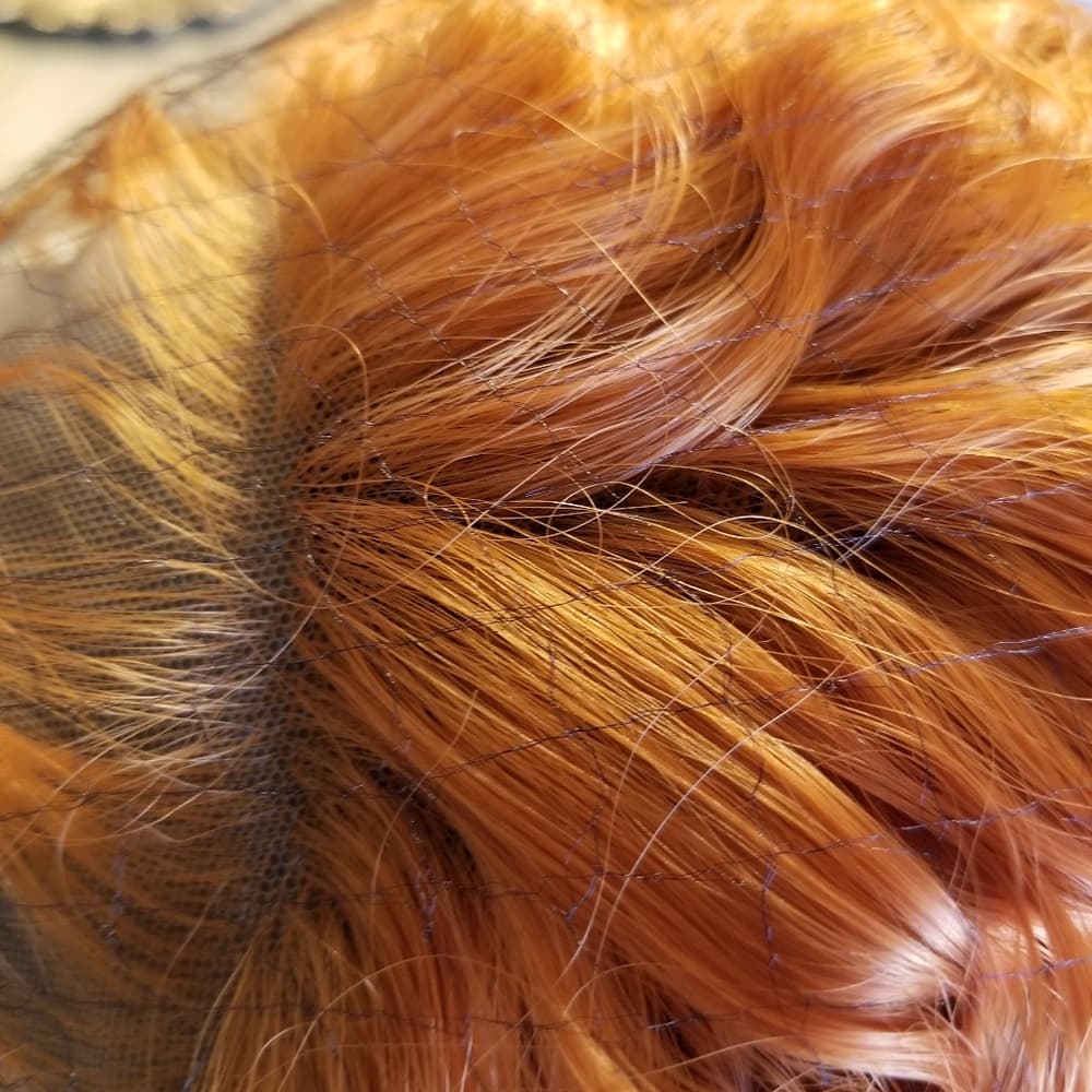 Orange Copper Red Waterwave Lace Front