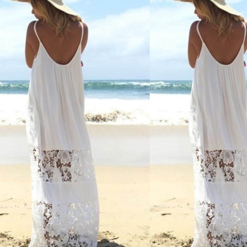 White Lace Boho Beauty Dress