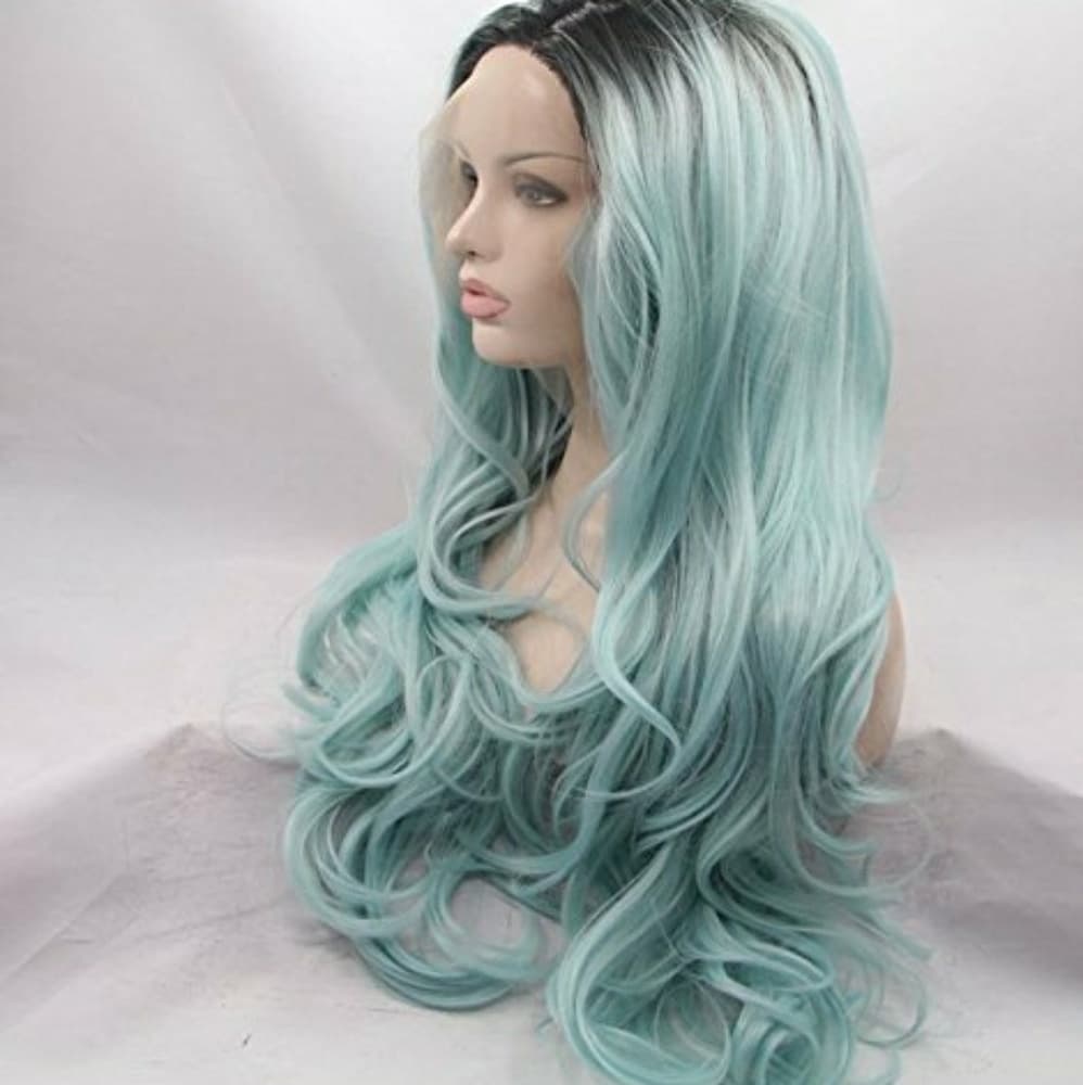 Ombre Green Lace Front Wig 22-26 onches!!