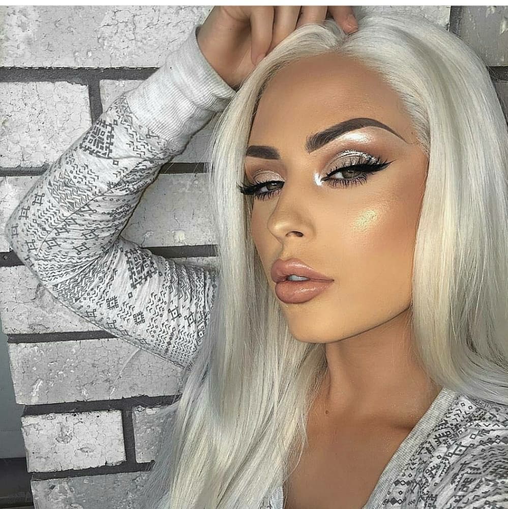 White Blonde Lace Front Wig 24-28 inches