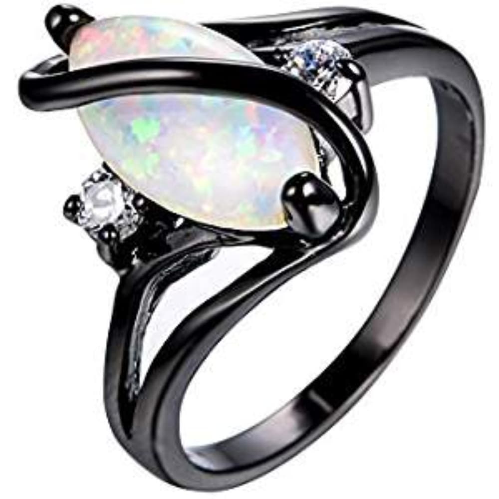 Beautiful Black Gold Opal Ring