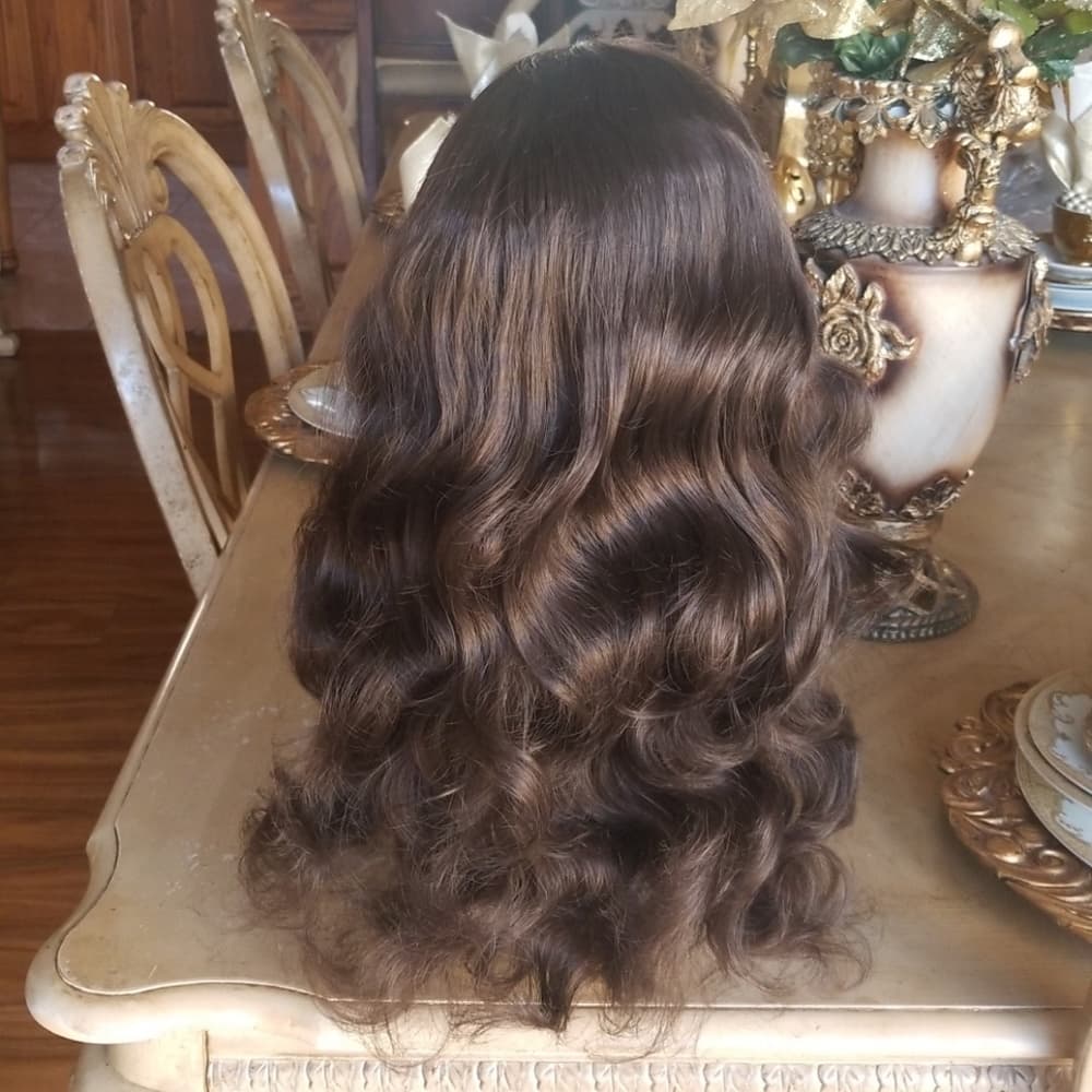 Dark Brown Bodywave Lace Front Wig