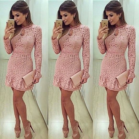 Pink Cocktail Beauty Dress