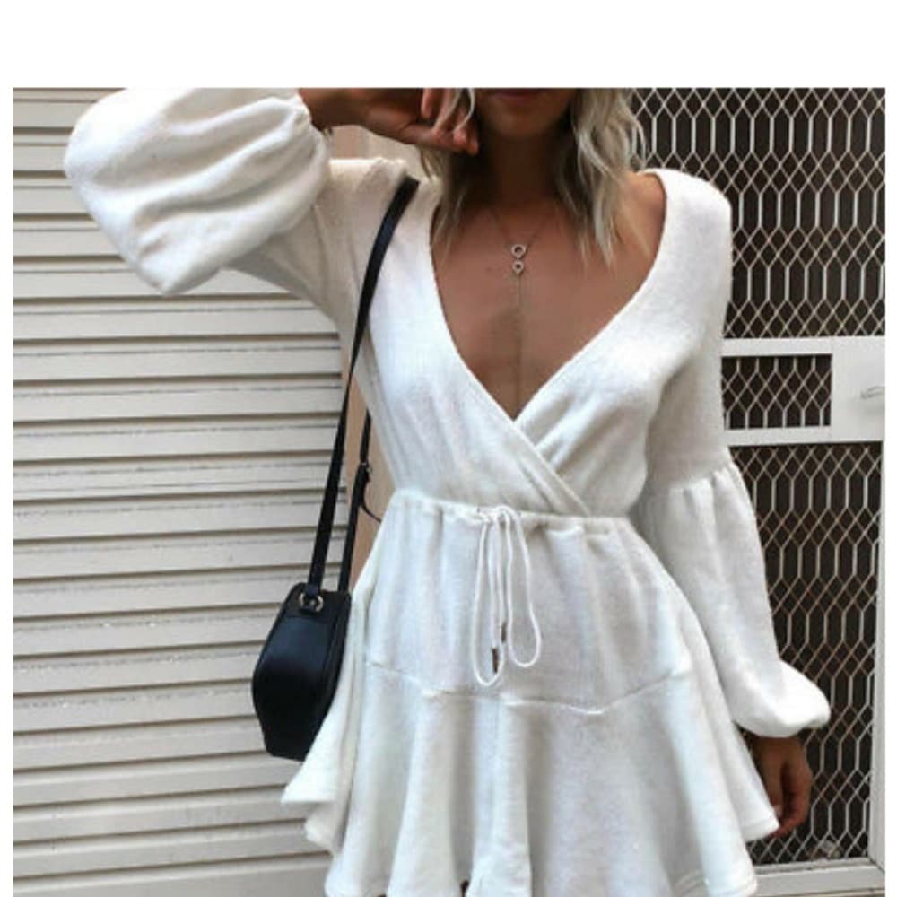 Long Sleeve Sexy Mini Cocktail Dress
