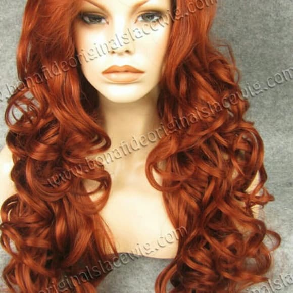 Beautiful Red Doll Lace Front Wig 26 inches