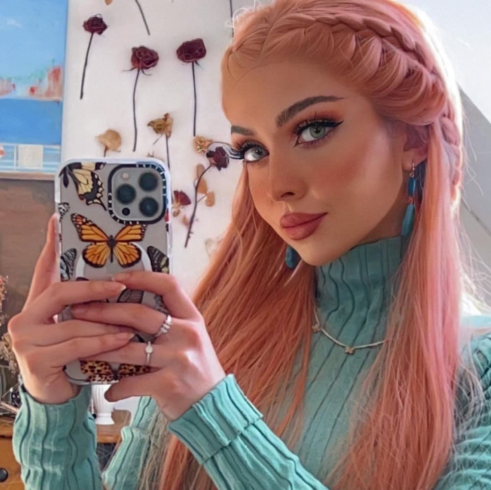 Pink Beauty Lace Front Wig
