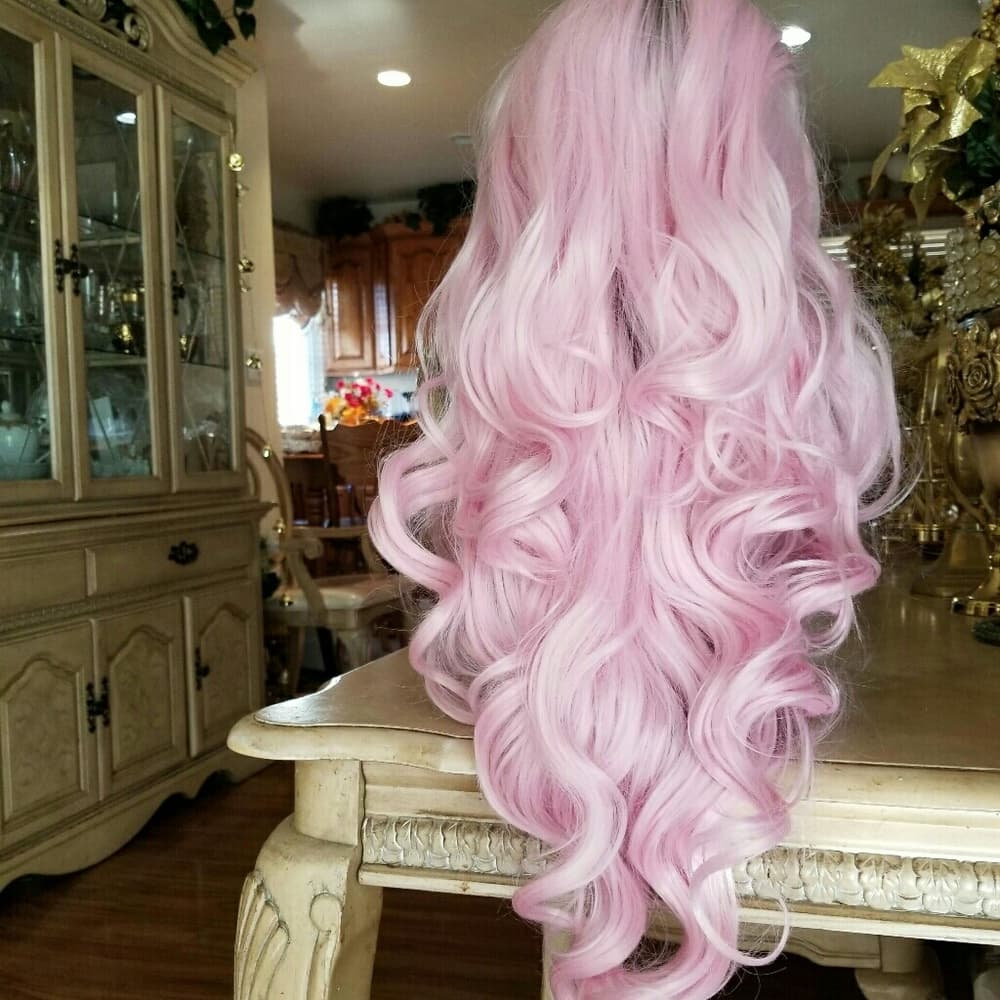 Ombre Pink Lace Front Wig 22-24 inches