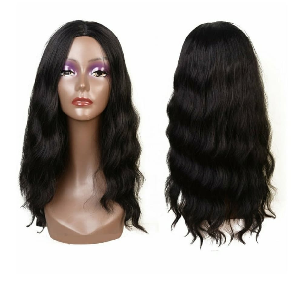 Curly Wavy Wig 20 inches #1b