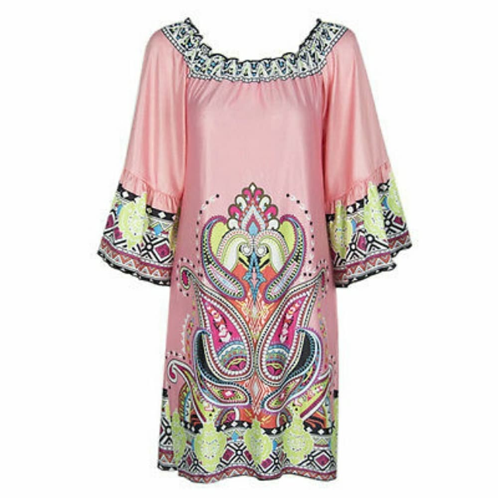 Boho Beauty Off Shoulder Dress