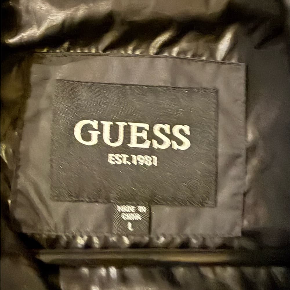 Guess Men's Black Hooded Jacket