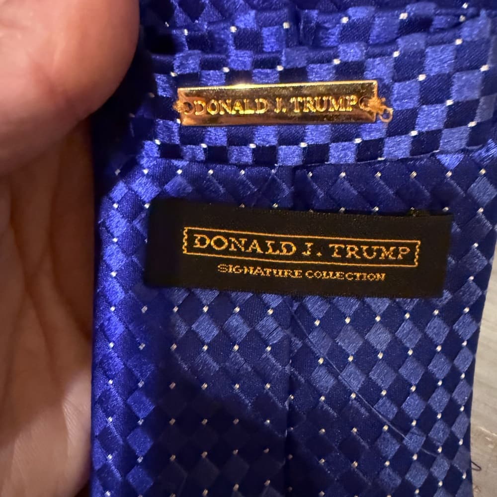 Donald trump collection Elegant Blue Men's Tie
