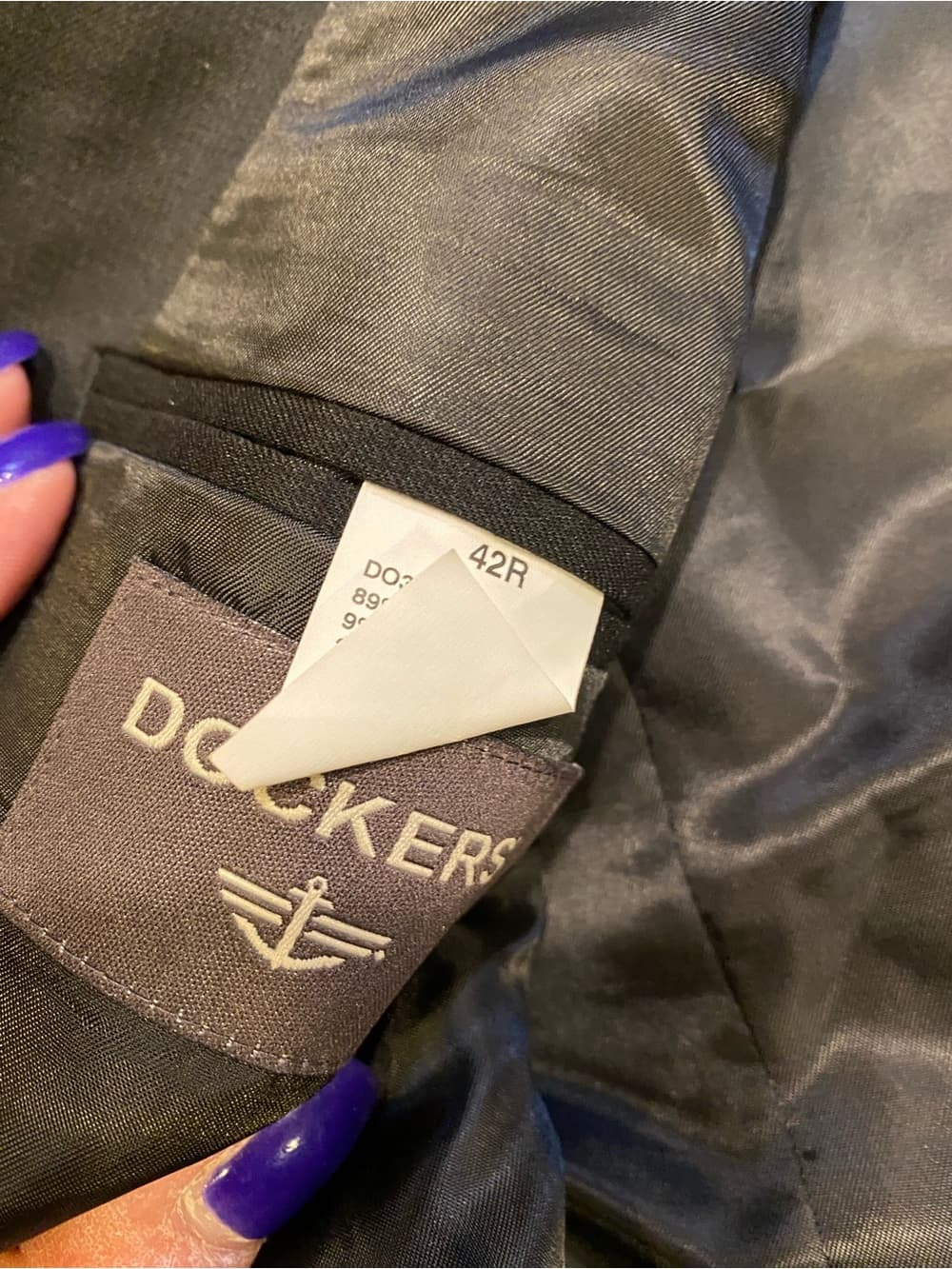 Dockers Black Suit Blazer - Classic Two-Button