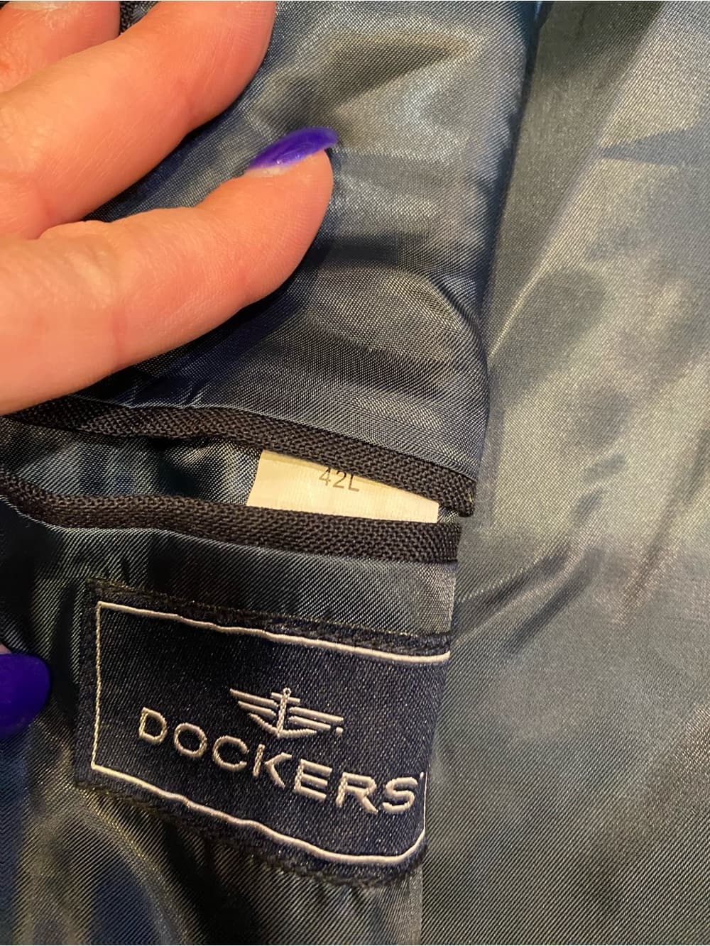 Dockers men’s suit jacket/blazer navy size 42L