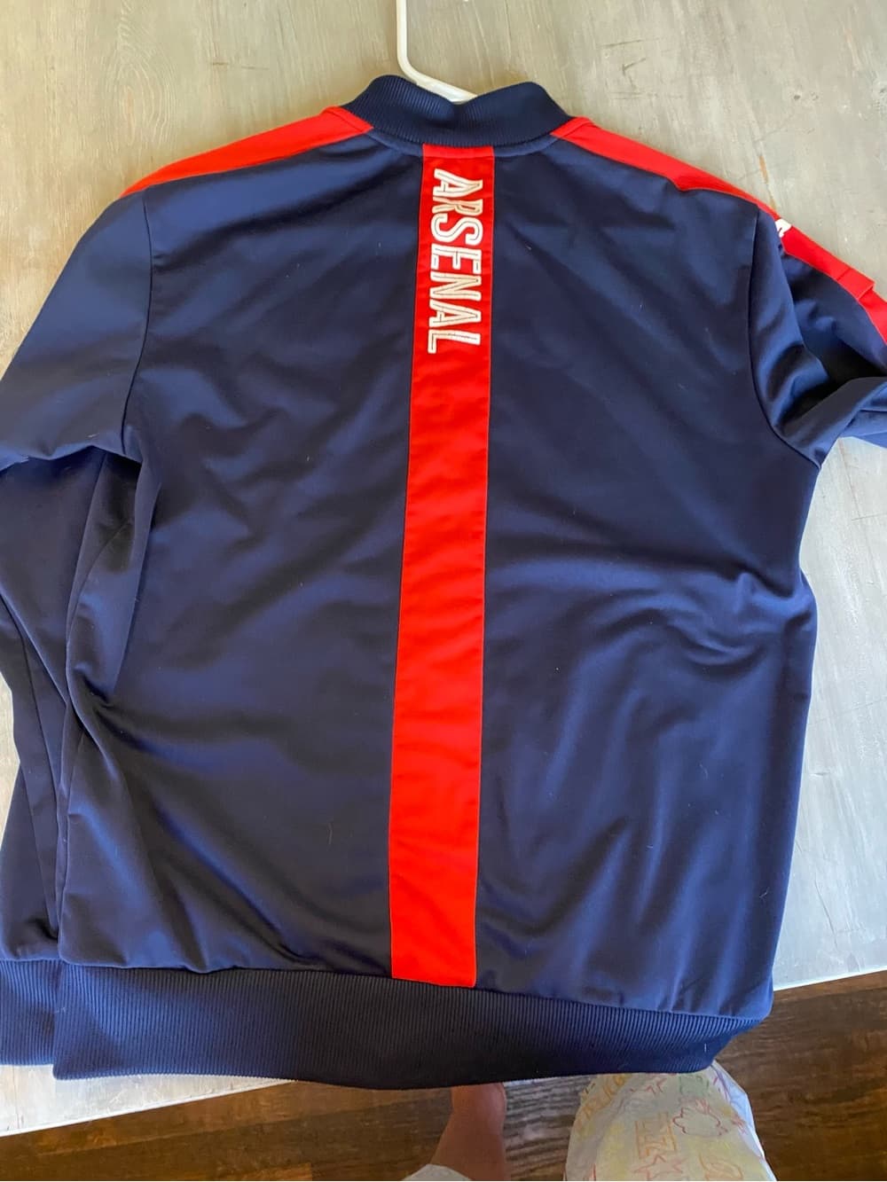 Puma Navy and Red Athletic Jacket with Logo
