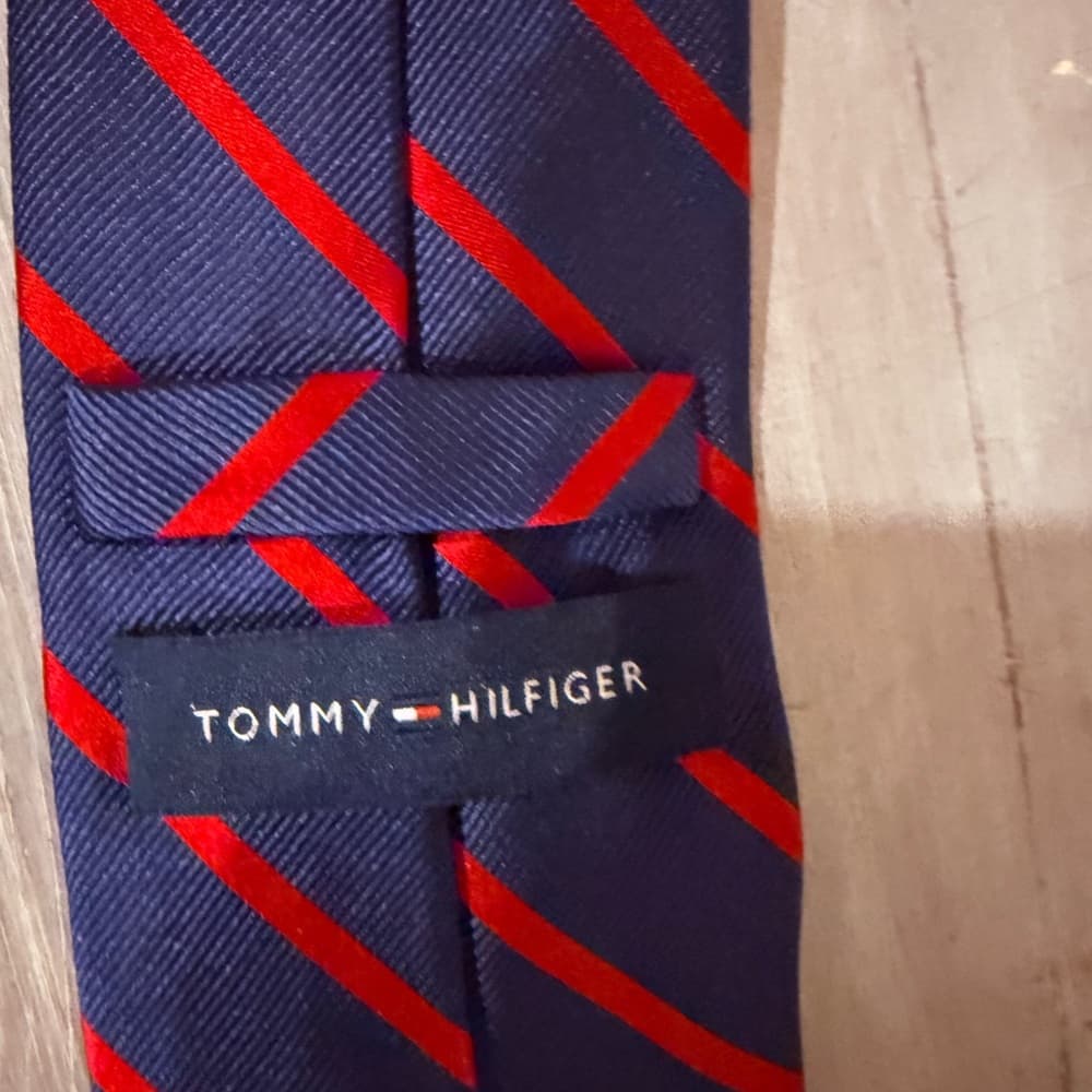 Elegant Tommy Hilfiger Men's Tie Set - Yellow, Purple, and Blue