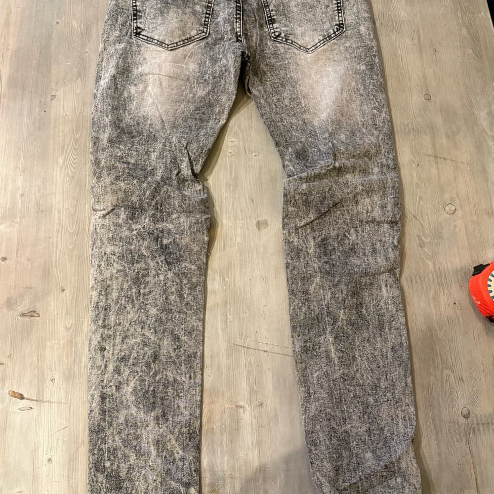 7 souls Distressed Black Acid Wash