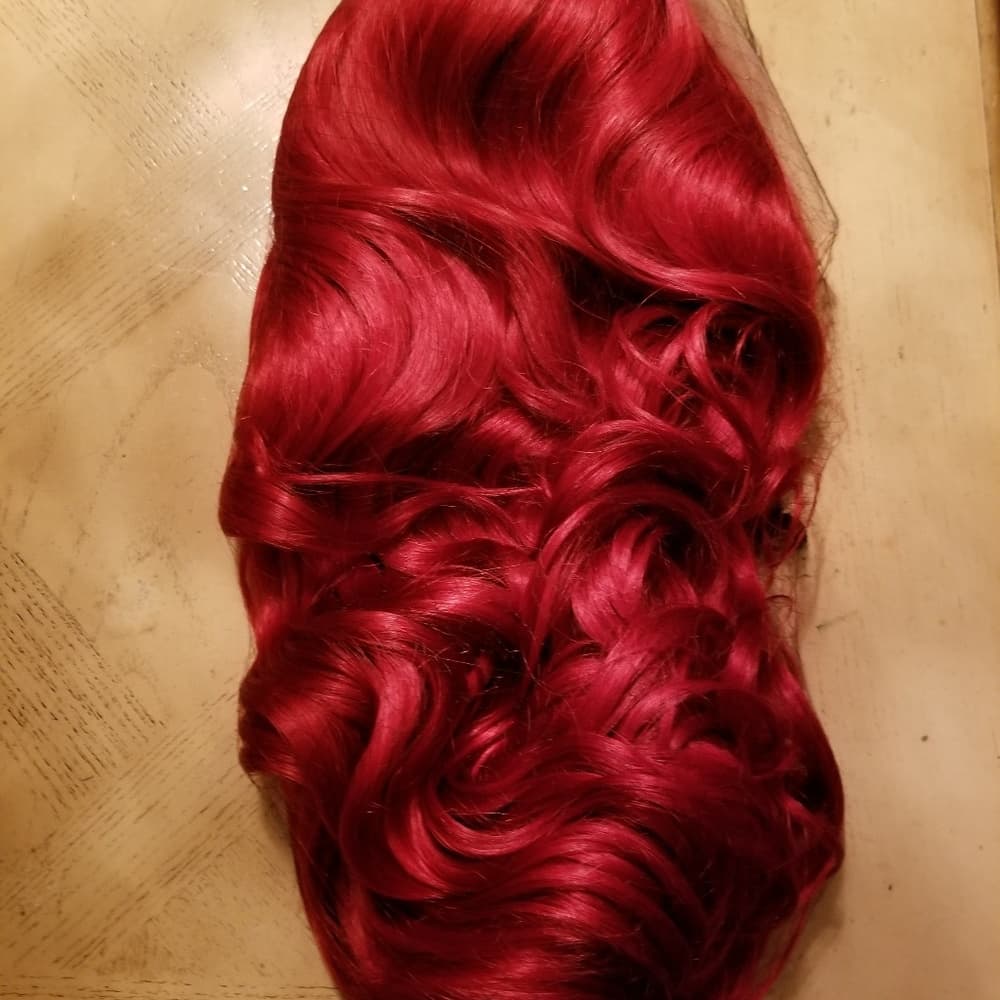 Dark Red Beauty Lace Front Wig