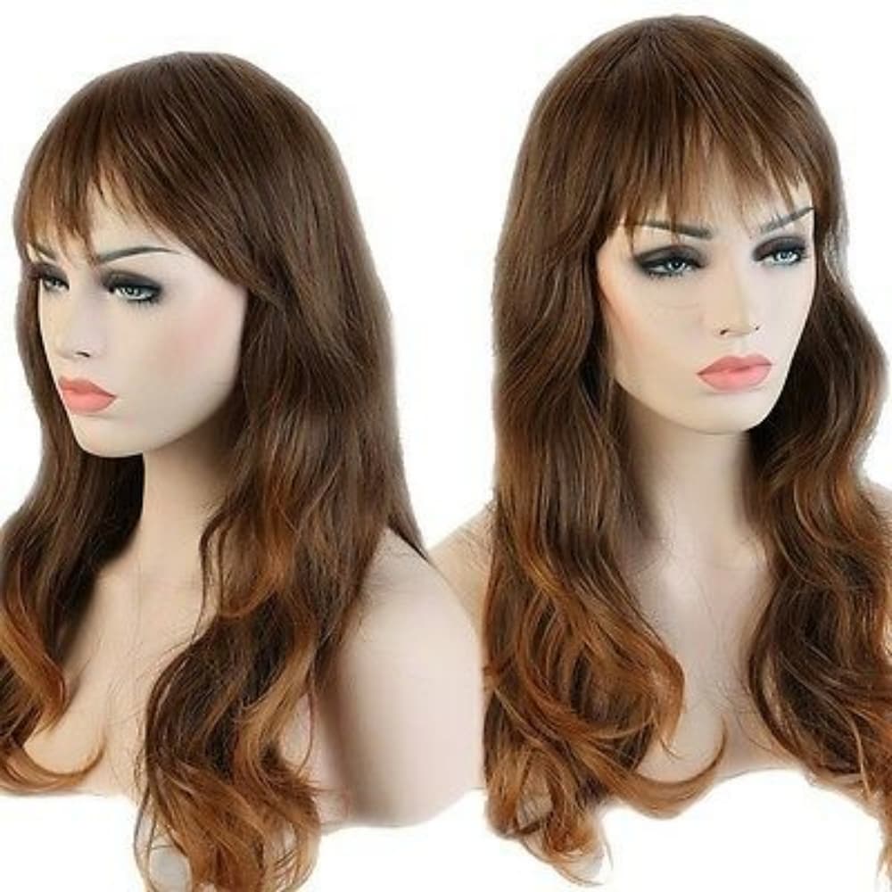 Brown Wavy Beauty Full Wig