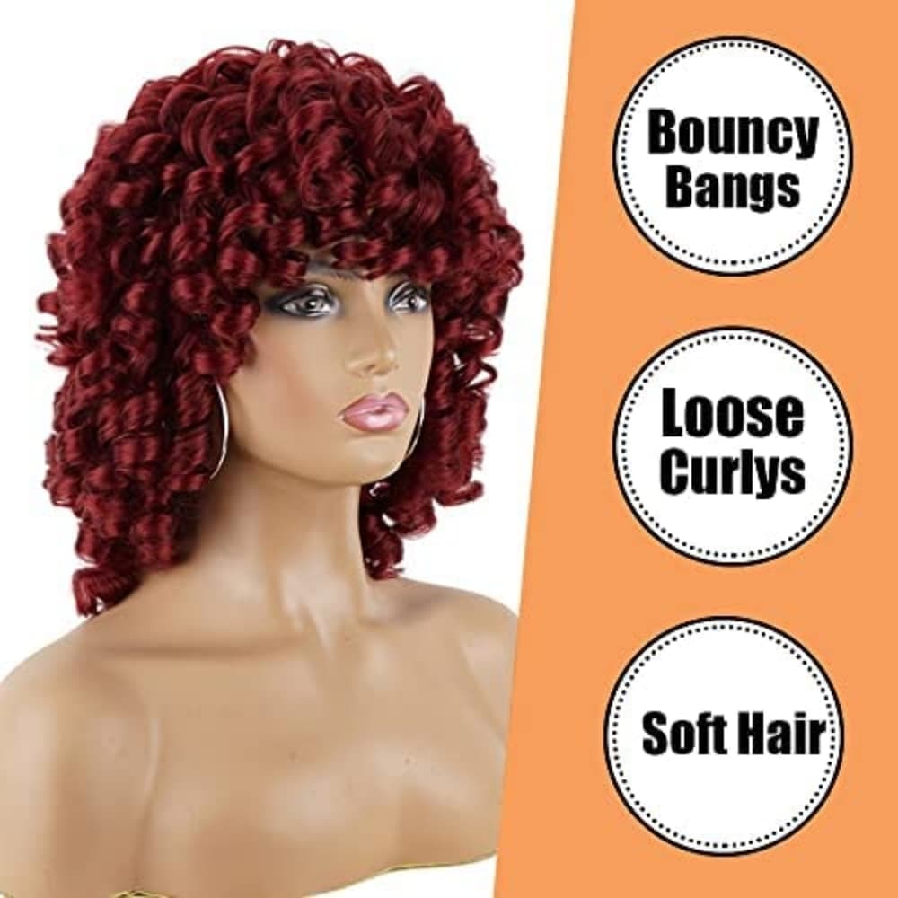 Red Big Curly Beauty Wig
