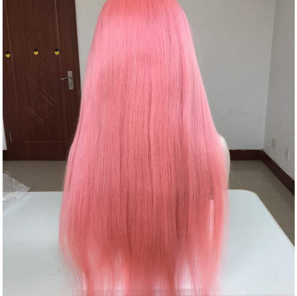 Human Hair Ombre Pink Beauty Lace Front Wig