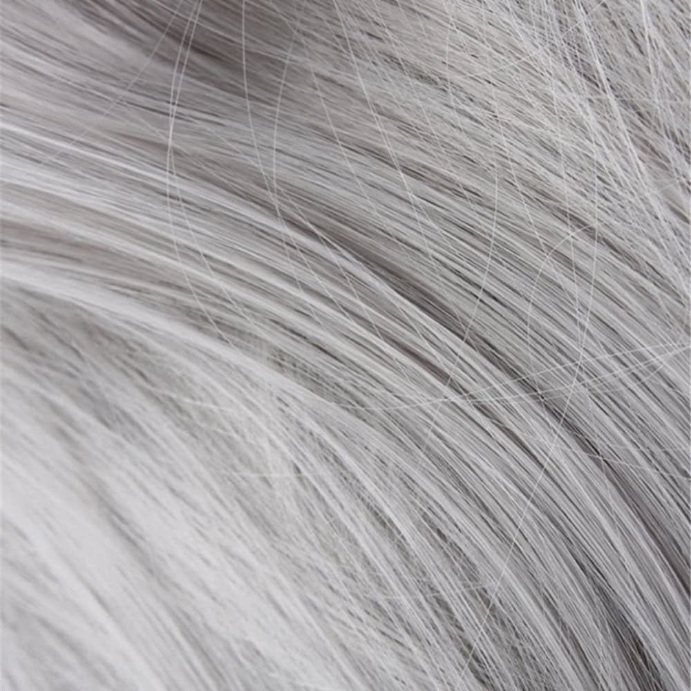 Silver White Clip in Extension