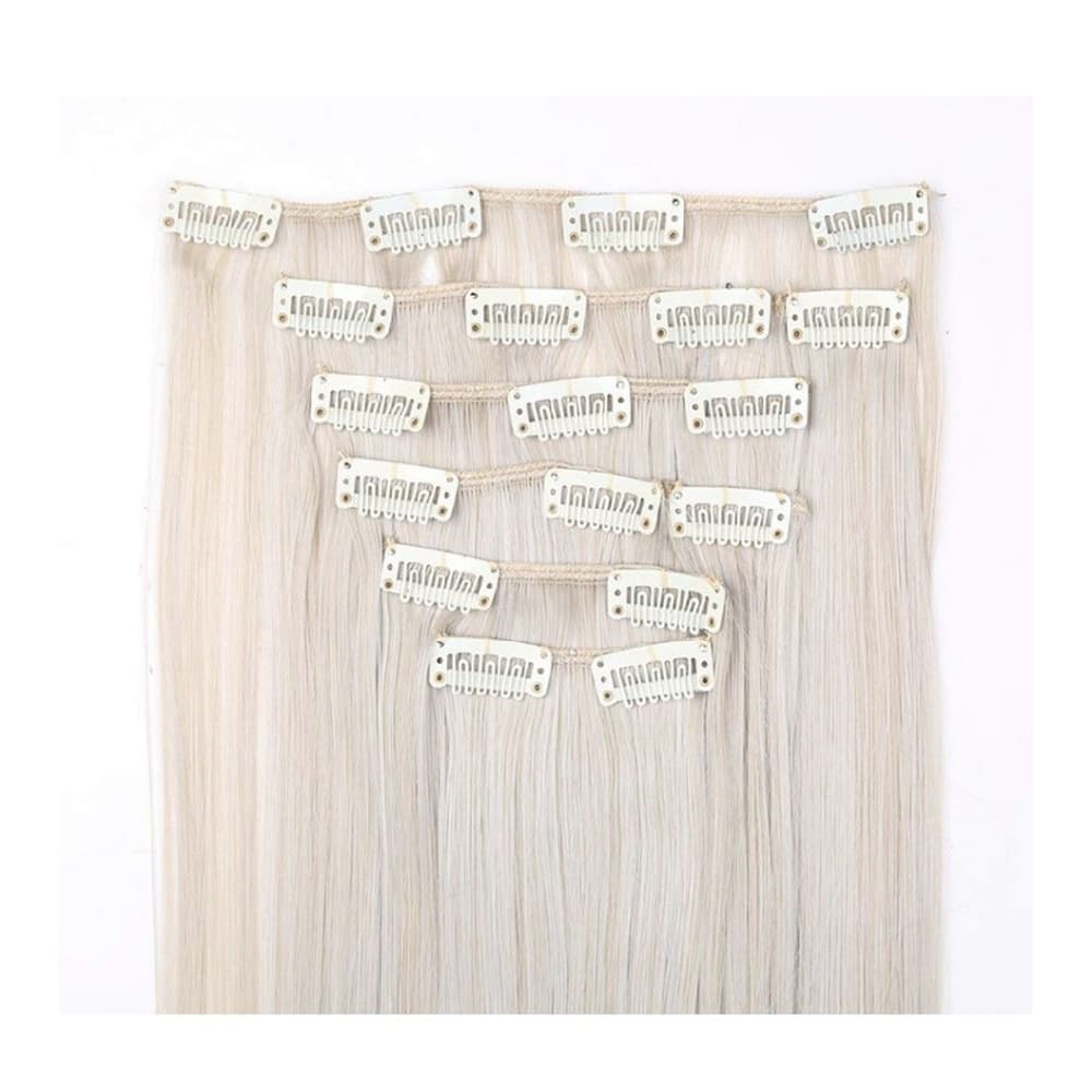 Pale Blonde Full Head clip in Extension