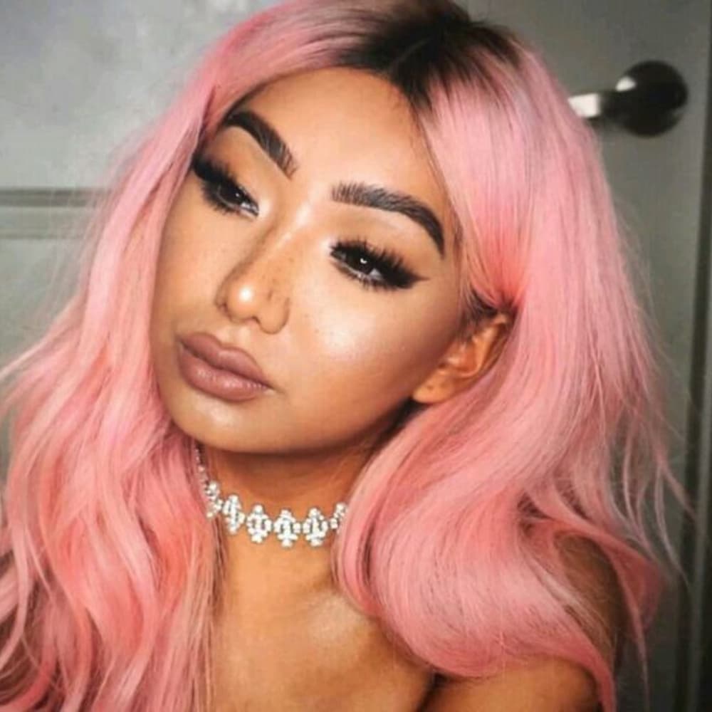 Ombre Pink Beauty Lacefront Wig!!