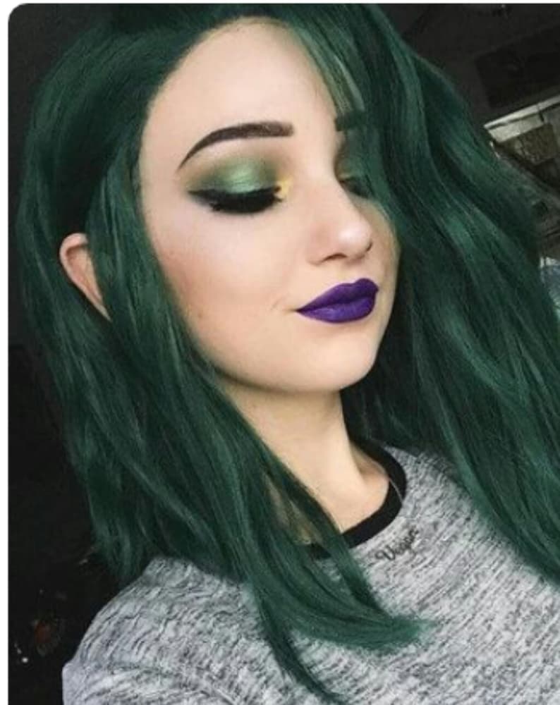 Dark Green Beauty Lace Front Wig
