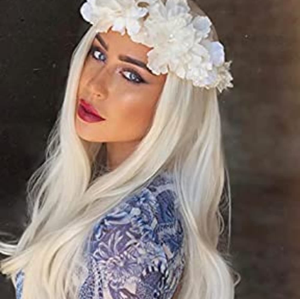 White Blonde Beauty Lace Front Wig