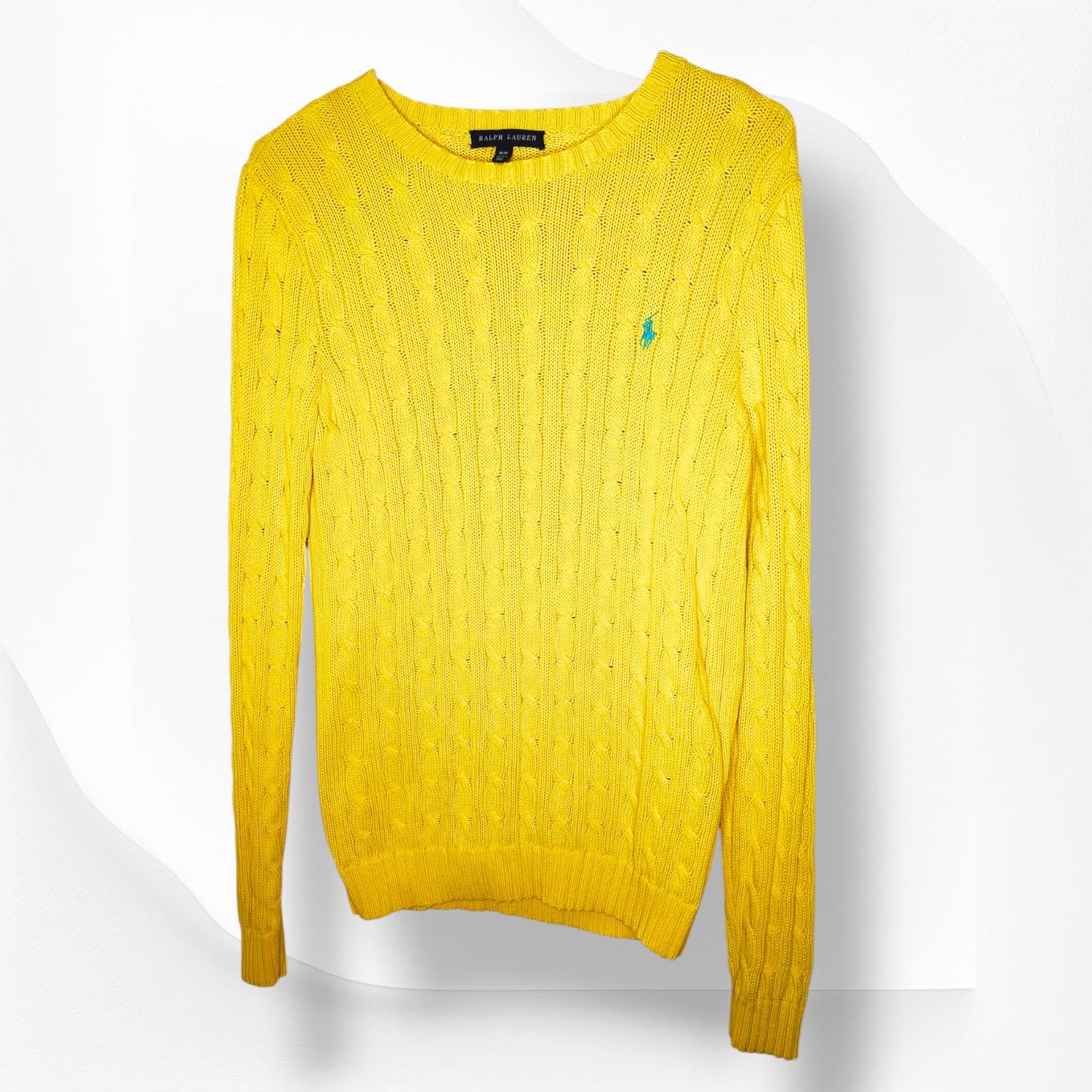 Ralph Lauren Polo Classic Cable knit Long sleeve Sweater: size M