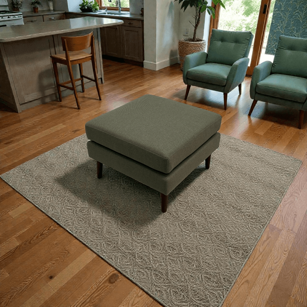 Burrow Nomad Ottoman - Moss Green
