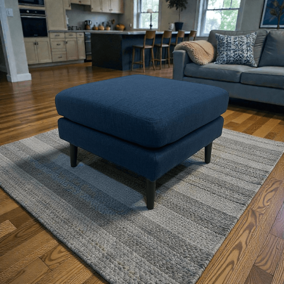Burrow Nomad Ottoman - Navy Blue