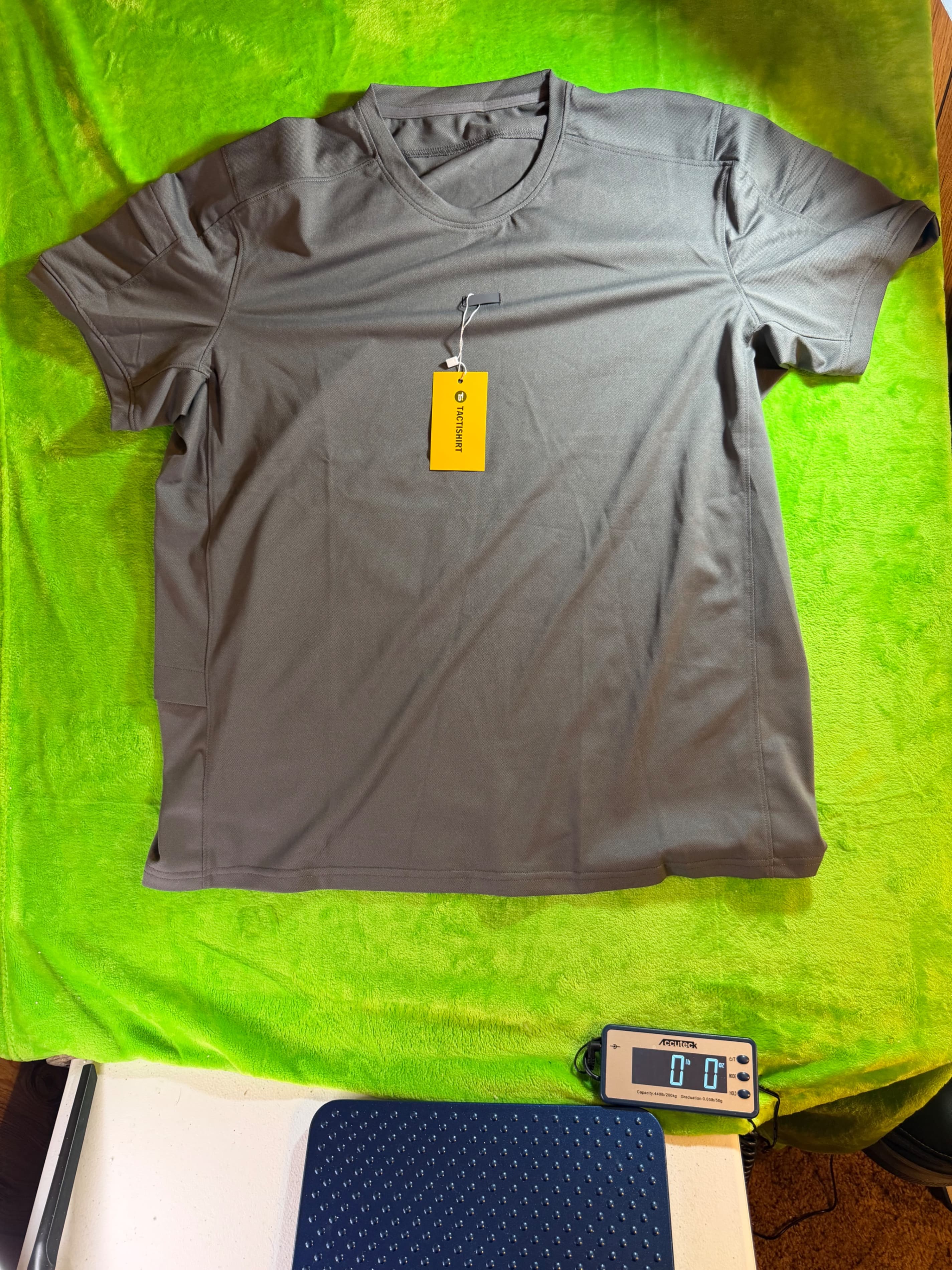 TACTISHIRT Tactical Outdoor Performance Shirt Mens L Gray Stretch NWT