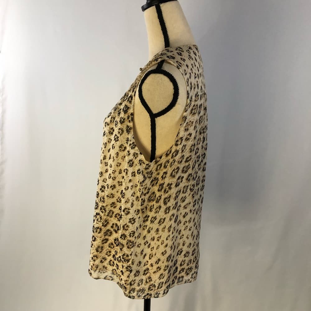 Joie Corie Silk Sleeveless Blouse - Cappuccino