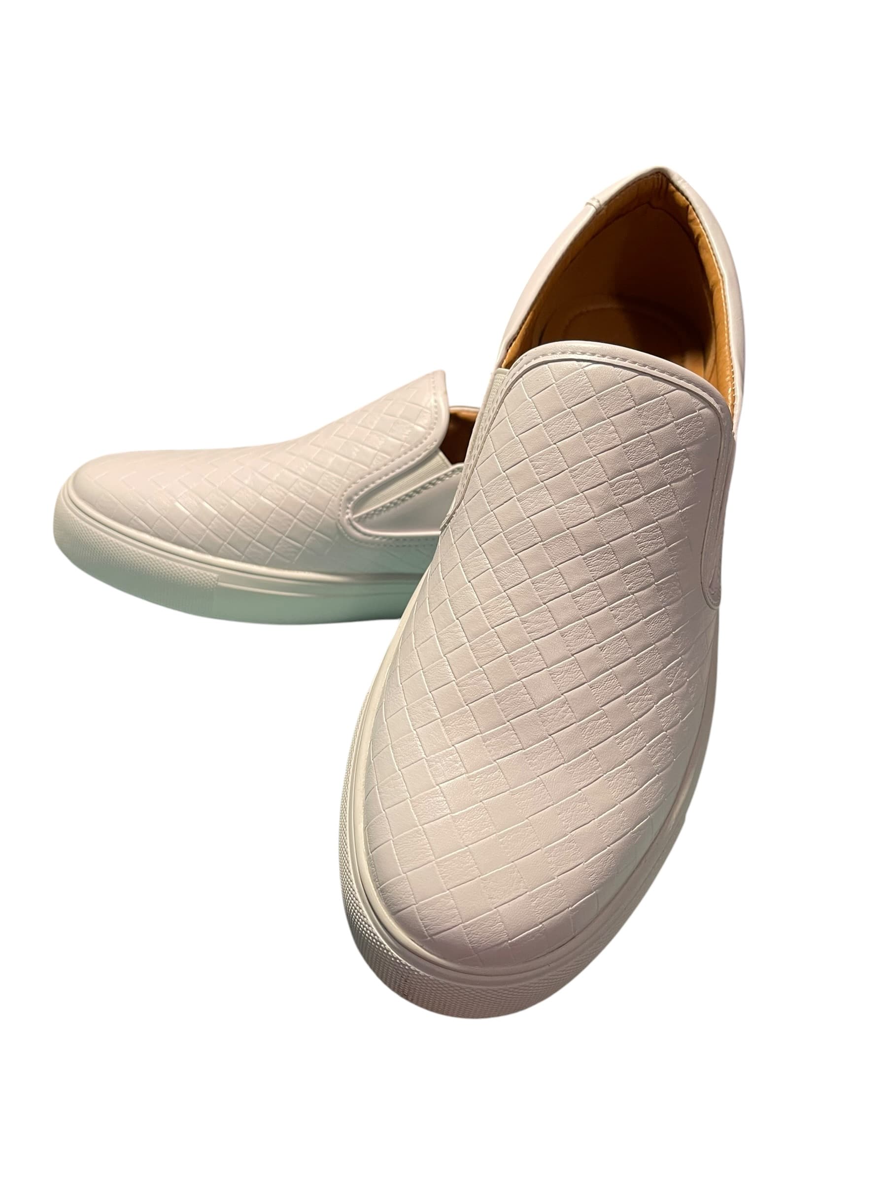 JXSN Men’s White Casual Loafers/Shoes
