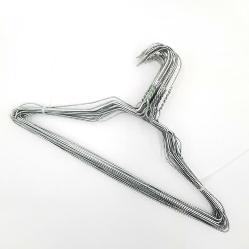 25 Silver Wire Hangers Shirt Blouse Clothes Dry Cleaner Craft 16" in. Metal USED