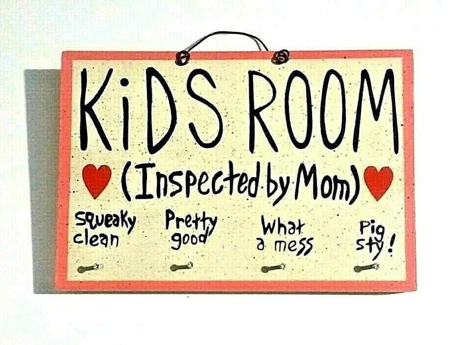 Kids Room Girl Hanging Sign Plaque Wall Decor Decoration Art Craft Wood Pink