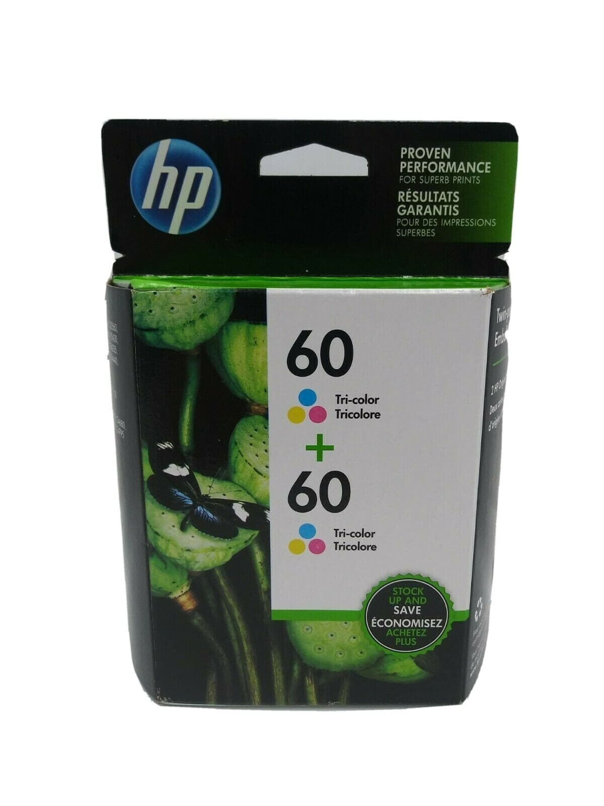 HP 60 Tri Color 60 Tri Color 2 Ink Cartridge CZ072FN Proven Performance Expired