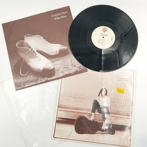 Emmylou Harris White Shoes Vinyl Record LP 1983 Warner Brothers Drivin' Wheel