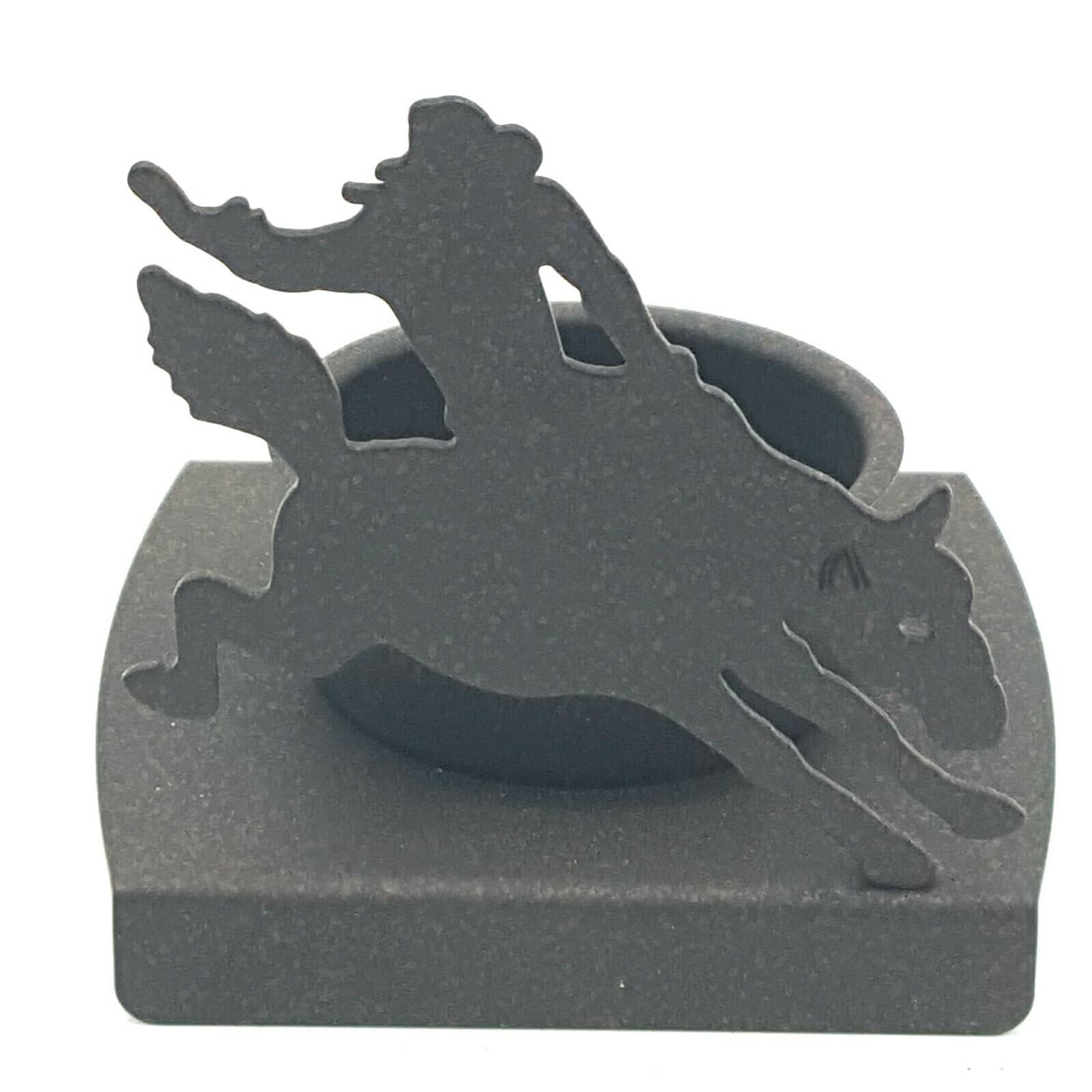 Bronco Tea Light Candle Holder Rustic Home Decor Rodeo Cowboys New Metal
