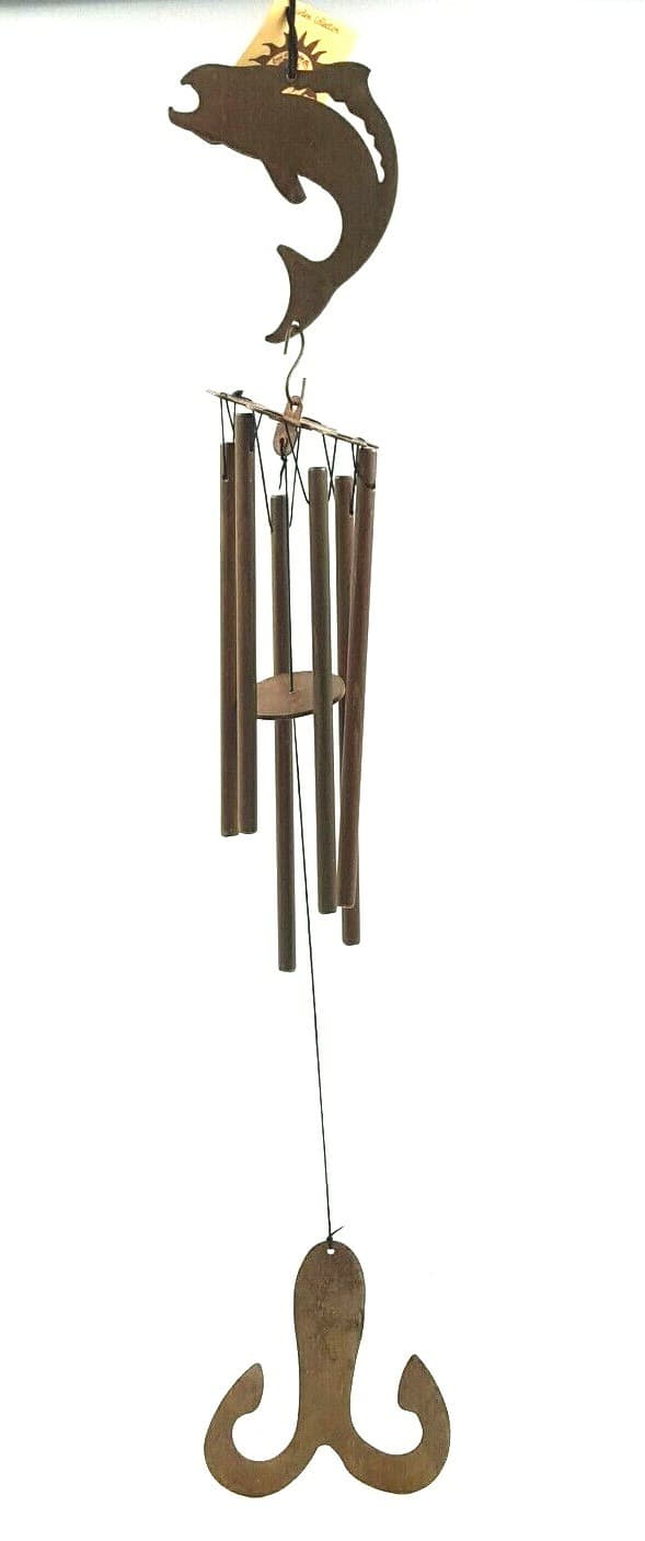 Metal Fish Themed Wind Chime Garden Collection Care And Wonder Inc. New