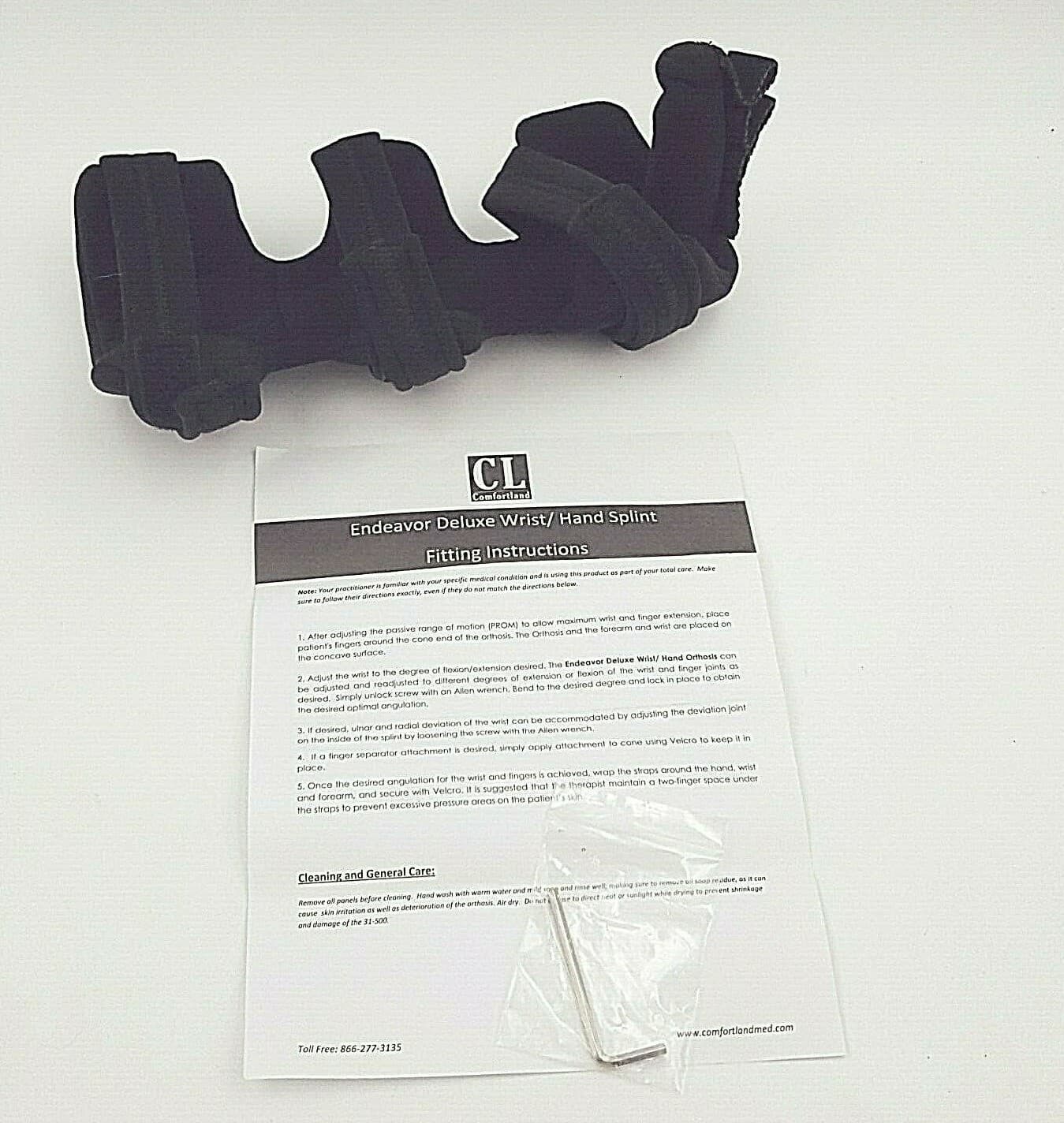 Comfortland Endeavor Deluxe Wrist And Hand Splint Right Hand
