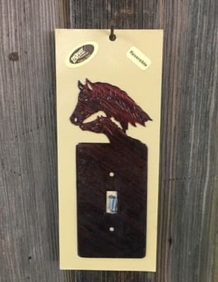 Lazart Rustic Mare and Colt Collector's Series Horses Light Switch Cover Plate