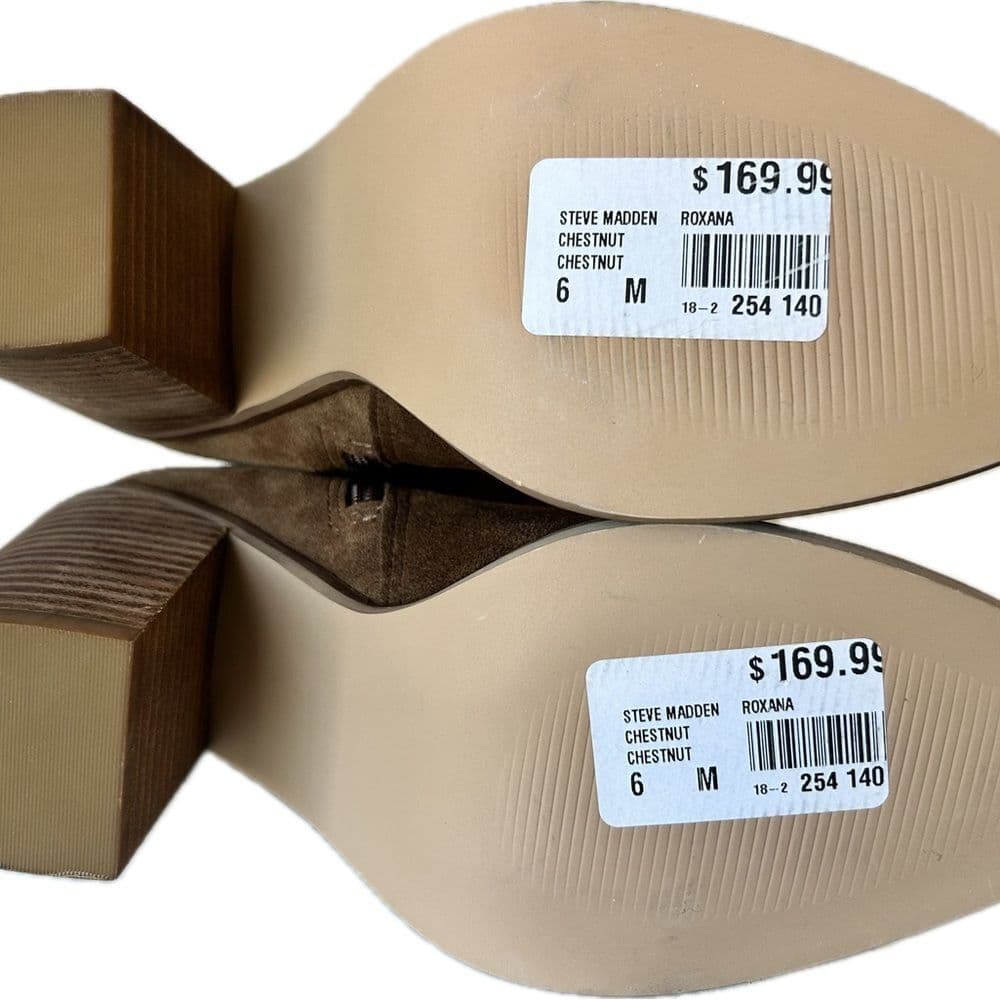 NWT Steve Madden Roxana chestnut brown boots size 6
